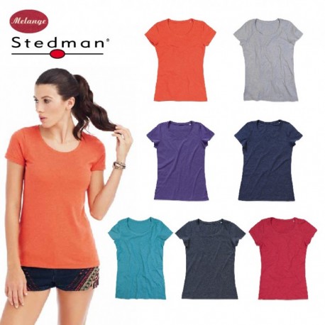 T-SHIRT STEDMAN ST9300 COTONE ORGANICO DONNA MANICA CORTA - Chico Bonito  Shop