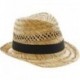 CAPPELLO BEECHFIELD ESTIVO B730 D UNISEX IN PAGLIA CON NASTRO 