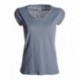 t-shirt discovery lady payper donna ampio scollo con manica corta jersey 135gr effetto fiammato