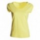 t-shirt discovery lady payper donna ampio scollo con manica corta jersey 135gr effetto fiammato