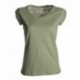 t-shirt discovery lady payper donna ampio scollo con manica corta jersey 135gr effetto fiammato