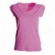 t-shirt discovery lady payper donna ampio scollo con manica corta jersey 135gr effetto fiammato