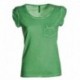 t-shirt discovery pocket lady payper donna a girocollo con manica corta e taschino jersey 135gr effetto fiammato