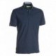 polo nautic payper uomo manica corta con dettagli in contrasto jersey slub yarn 160gr