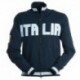 Felpa SPORT PAYPER uomo full zip con dettaglio Italia al petto french terry 300gr