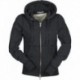 Felpa london LADY PAYPER donna doppio cursore SBS full zip con cappuccio garzata 320gr