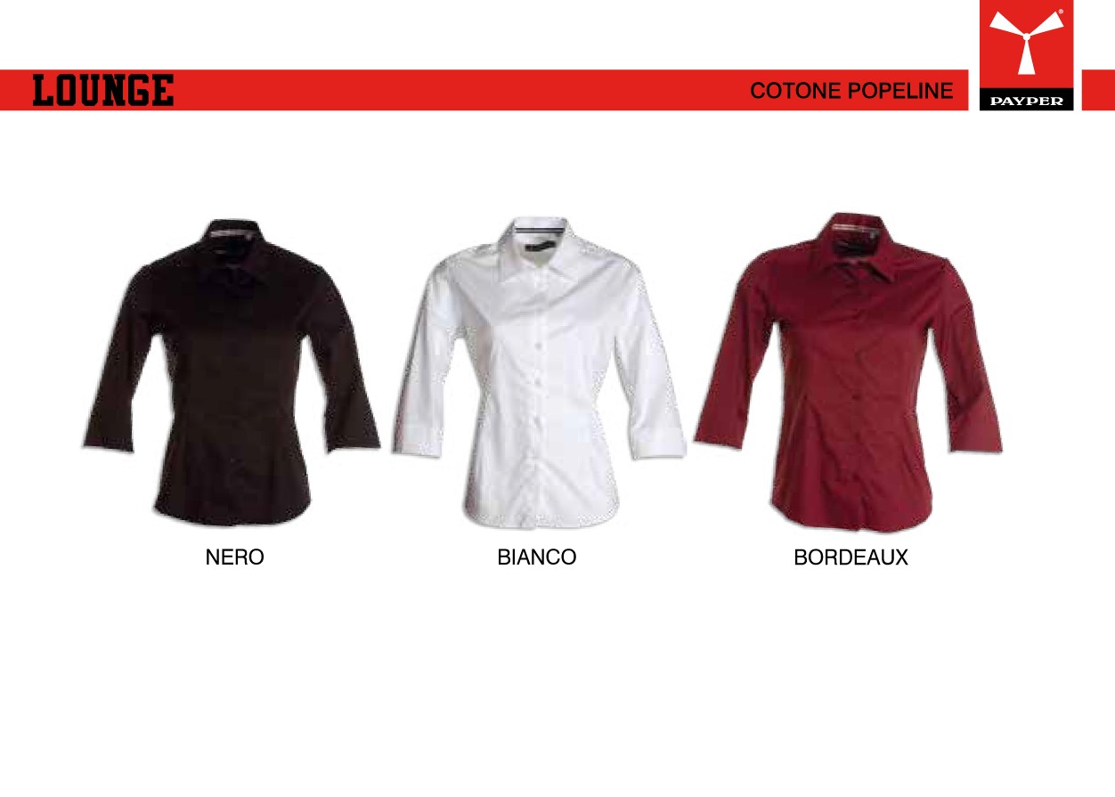 926F  Camicia donna popeline maniche 3-4