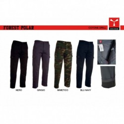 Pantalone FOREST POLAR PAYPER uomo multitasche cotone twill poliestere tricot 280gr + fodera