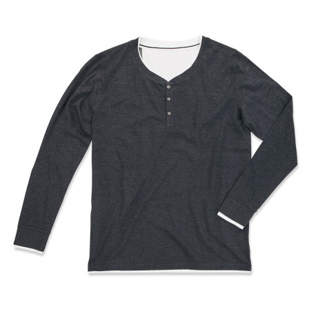 T-Shirt ST9860 STEDMAN Uomo LUKE LONG SLEEVE H. 60%C-40%P