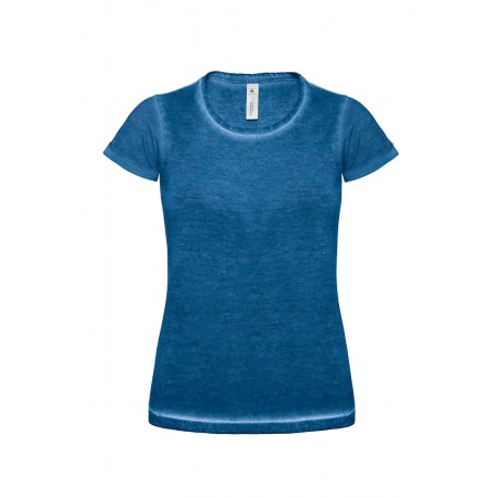 T-Shirt Donna B&C BCTWD71 DENIM PLUG IN WOMEN 100% COTONE