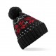 Cuffia BEECHFIELD B456 D Unisex Fair Isle Snows Beanie 100% acrilico