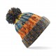 Cappello BEECHFIELD B486 U Unisex Corkscrew Pom Pom Beanie 100% acrilico