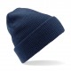 Cuffia BEECHFIELD B425 D Unisex Heritage Beanie in maglia doppio strato costine