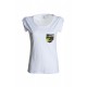 t-shirt discovery pocket lady payper donna a girocollo con manica corta e taschino jersey 135gr effetto fiammato