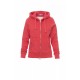 Felpa london LADY PAYPER donna doppio cursore SBS full zip con cappuccio garzata 320gr