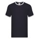 T-SHIRT UOMO MANICA CORTA COTONE BICOLORE GIROCOLLO FRUIT OF THE LOOM FR611680