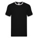 T-SHIRT UOMO MANICA CORTA COTONE BICOLORE GIROCOLLO FRUIT OF THE LOOM FR611680