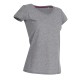 T-SHIRT STEDMAN ST9130 MEGAN COTONE FIAMMATO SCOLLO A V DONNA MANICA CORTA MODA