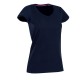 T-SHIRT STEDMAN ST9130 MEGAN COTONE FIAMMATO SCOLLO A V DONNA MANICA CORTA MODA