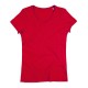 T-SHIRT STEDMAN ST9510 SHARON COTONE FIAMMATO SLUB SCOLLO A V DONNA MANICA CORTA MODA