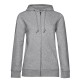 Felpa B&C BCWW36B Donna ORG ZIPPED HOOD W 80%C 20%P Manica lunga,Setin