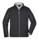 Soft shell JAMES & NICHOLSON JN1122 Uomo M Zip-Off SoftshellJacket100%P Senza maniche