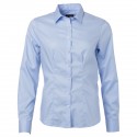 Camicia JAMES & NICHOLSON JN681 Donna W Shirt LS Micro Twill 100%C Manica lunga