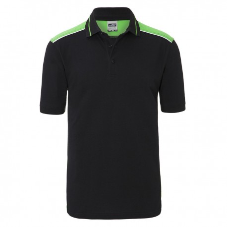 Polo JAMES & NICHOLSON JN858 Uomo M Workwear Polo L2 50%C 50%P Manica corta