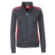 Felpa JAMES & NICHOLSON JN869 Donna W Workwear SweatJacket70%C30%P Manica lunga,Setin