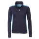 Felpa JAMES & NICHOLSON JN869 Donna W Workwear SweatJacket70%C30%P Manica lunga,Setin