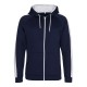 Felpa AWDIS JUST HOODS JH066 Uomo Sports Polyester Zoodie 100%P Manica lunga,Raglan