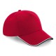 Cappello BEECHFIELD B25C Unisex AUT.5P.CAP-PIPED P.100%COT.TW. 