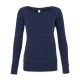 Felpa BELLA+CANVAS BE7501 Donna SPONGE SWEAT 50%P37,5%C 12,5%R Manica lunga,Setin