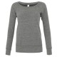 Felpa BELLA+CANVAS BE7501 Donna SPONGE SWEAT 50%P37,5%C 12,5%R Manica lunga,Setin