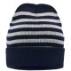 Cappello MYRTLE BEACH MB7138 Unisex Striped Winter Beanie 100%P 