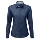 Camicia PREMIER PR359 Donna W Denim-Pindot LS Shirt 100%C Manica lunga