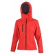 Soft shell RESULT RER230F Donna Soft Shell Jacket 93%P 7%E Manica lunga