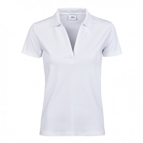 Polo TEE JAYS TJ1409 Donna W LUXURY STRETCH V POLO 95%C5% Manica corta