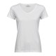 T-Shirt TEE JAYS TJ5005 Donna WOMEN LUXURY V-NECK TEE 100%C Manica corta,Setin