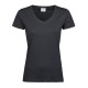 T-Shirt TEE JAYS TJ5005 Donna WOMEN LUXURY V-NECK TEE 100%C Manica corta,Setin