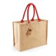 Borsa WESTFORD MILL W407 Unisex Classic Jute Shopper 100% JUTA 