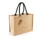 Borsa WESTFORD MILL W407 Unisex Classic Jute Shopper 100% JUTA 