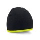 Cuffia BEECHFIELD B44C U Unisex TWO-TONE KNITTED HAT 100% acrilico