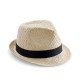 CAPPELLO BEECHFIELD ESTIVO B720 D UNISEX IN PAGLIA CON NASTRO 