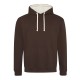 AWDIS JH003 FELPA CAPPUCCIO. IN CONTR.80%COTONE 20%POLIESTERE MANICHE LUNGHE