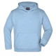 Felpa JAMES & NICHOLSON JN047K Bambino JR HOODED SWEAT 80%C 20%P J&N Manica lunga,Setin