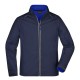 Soft shell JAMES & NICHOLSON JN1122 Uomo M Zip-Off SoftshellJacket100%P Senza maniche