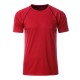 T-Shirt JAMES & NICHOLSON JN496 Uomo Men's Sport T-Shirt 100%P Manica corta,Raglan