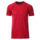 T-Shirt JAMES & NICHOLSON JN496 Uomo Men's Sport T-Shirt 100%P Manica corta,Raglan