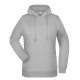 Felpa JAMES & NICHOLSON JN795 Donna Basic Hoody Lady 80%C 20%P Manica lunga,Setin